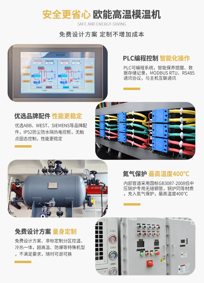高溫模溫機產品特點